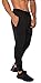 YoungLA Slim Fit Joggers for Men | French Terry Cotton Skinny Tapered Sweatpants | Gym Sports Activewear Workout Clothes 2o2 Black Large