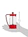 Bodum 12oz Brazil French Press Coffee Maker, High-Heat Borosilicate Glass, Red - Made in Portugal
