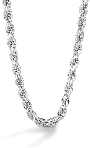 Solid 925 Sterling Silver Byzantine Link Necklace Chain 20