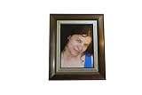 Bronze Photo Frame - Accommodates a 5" x 7" photo. Measures 10.25" x 8.5". Back has a Wooden Easel Stand for Easy Placement on Desks and Tabletops. Great Christmas Gift