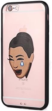 iPhone 6s Case,Bailun New Cartoon 2 in 1 TPU+PC Clear Soft Protective Cry Face Kimoji kardashian Cover Case For iPhone 6/6s (4.7-Inch)