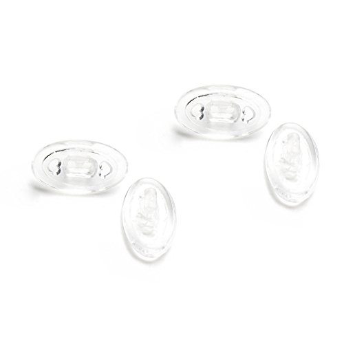 EyeOpeningStuff Replacement Nosepieces Accessories for Oakley Whisker Sunglasses (Clear, 0)