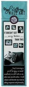 My Thoughtful Wall It Doesn't Get Any Better Vinyl Wall Decal, Black, 10 1/2 x 34 inches