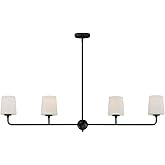 Maxim Bristol - 4 Light Linear Pendant-10.5 Inches Tall and 48 Inches Wide-Anthracite Finish