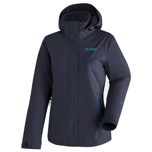 Maier Sports Metor Therm Rec W Veste fonctionnelle pour femme Veste de pluie respirante et imperméable Bleu foncé Taille 44