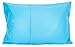 2 Turquoise Toddler Pillowcases - Envelope Style - for Pillows Sized 13x18 and 14x19-100% Cotton with Soft Sateen Weave - Machine Washable - ZadisonJaxx Bellacolour Collection - 2 Pack