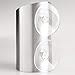 iDesign Forma Stainless Steel Suction Toothbrush and Razor Holder Cup for Bathroom Mirror, Shower, Vanity Organization, 2.25
