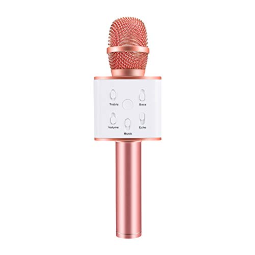 Tralntion Q7 Magic Karaoke Microphone Phone KTV Player Wireless Bluetooth MIC Speaker Record Music