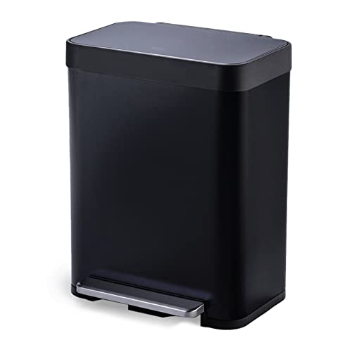 Home Zone Living 13 Gallon Kitchen Trash Can, Large