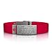 ROAD iD Personalized Medical Identification Bracelet - Premium ID Wristband with Medical Alert Badge - Silicone Clasp
