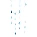 Rocinha Gradual Blue Colors Paper Raindrop Garland For Nursery decor April showers Spring Shower Raindrop Baby Shower