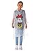 Disney Mickey Mouse Rain Poncho Front Back Print Hooded Adult (Clear)