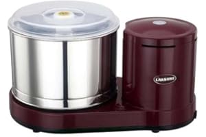 SWAR ELGI LAXMI CZ Table Top 2 L Wet Grinder with Atta Kneader & Coconut scrapper,110-volt For USA & CANADA Red Colure,LAKSHM