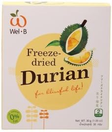 Wel B Durian Freeze Dried Crispy Fruit - 30 G , 1 Pack