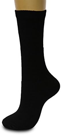 Sox Express Men's Value 6 Pack Crew Socks (Shoe Size 12-15 , Sock Size 13-16, Black)
