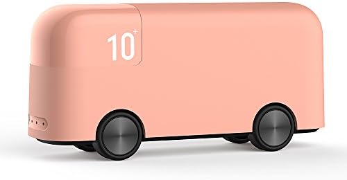NUTK Portable Power Bank 10000mAh, Cute London Bus Charger, External Battery Fast Charging for iPhone and Other Android Mobile Phones (Pink)
