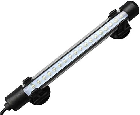 HuDieM LED Aquarium Light, Tank Light Submersible Crystal Glass Lights