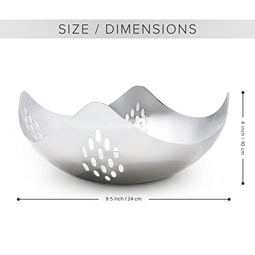 Decorative Bowl for Keys Stainless Steel Fruit Bowl, Candy Dish for