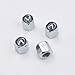 INCART Universal Steel (4pcs) Car Tire Valve Stem Air Caps Cover + (1pcs) Keychain for Lexus Silver