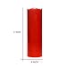 Remote Control 3D Moving Flame Led Candle with Timer, Battery Operated Candle for Home and Christmas Decoration, 3x9 Inch, Red