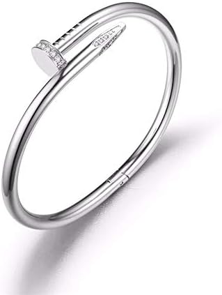 Fsacai Titanium Steel Bangle Women's Fashion Classic Lovely Brilliance Bracelet - Gifts Women Bracelet