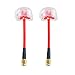 2pcs Newest Aomway 5.8G 3DBi 4 Leaf Clover Antenna RP-SMA Male with Protective Coverings for FPV Multicopter TX/RX