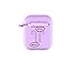 amasing AirPods Case 7 in 1 Airpods Accessories Kits Protective Silicone Cover for Airpod(Front led Not Visible) with Ear Hook Grips/Airpods Staps/Clips/Skin/Tips/Grips (airpidscase1 Purple)