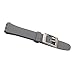 Silver Plated Stainless Steel Buckle Waterproof Silicone Rubber Watch Strap Watch Band (19mm, Grey)