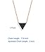 lenoup Triangle Lava Bead Essential Oil Diffuser Necklace,Lava Stone Necklaces Essential Pendant Aromatherapy Jewelry(Rose Gold)