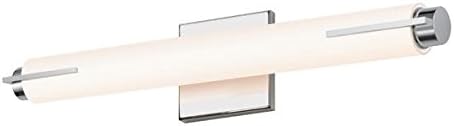 Sonneman 2430.01-ST Contemporary Modern LED Bath Bar from Tubo Slim LED Collection in Chrome Finish, 18"