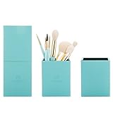 amoore 8 Pcs Makeup Brush Makeup Brushes with Case Makeup Brush set Foundation Brush Powder Brush (8 Pcs, Mint Green)