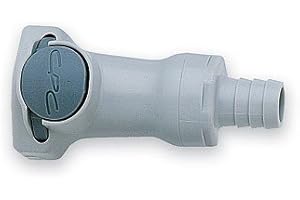 CPC (Colder) HFCD17612 Quick-Disconnect Fittings, Valved Hose barbs, PP, 3/8"