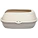 Amazon Basics Open Top Cat Litter Box - 19 x 9 x 16 Inches, Beige