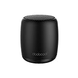 dodocool Wireless Speakers Mini Small Portable BT Speakers Built-in Mic and Selfie Remote Control, Low Harmonic Distortion for iPhone iPad Android Smartphone More (Black)