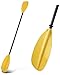 Naviskin 5 Color Available Aluminum 2 Pieces Construction Kayak Paddles Total 87 Inch for Kayaking (Yellow)