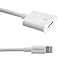 Lightning Extension Cable (6 foot white) for iPhone 6, 6S, Plus, 7; Pass Video, Data, Audio Through Male to Female 8-Pin Cable. Dock Connector Extender Extension Cable for Lightning