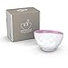 FIFTYEIGHT PRODUCTS TASSEN Porcelain Bowl, Kissing Face Edition, 16 oz. White Outside, Berry Color Inside