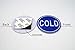 NanTun ABS Self Stick Cold Water Label Hot Water Label 1 Pair