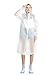 ColorDrip Fashion Translucent Raincoat Rain Jacket Rainwear for Woman Lady Girl – Made of Eco-Friendly EVA Material White