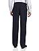 Savane Men's Flat Front Striated Herringbone Dress Pant, Total Eclipse, 38W x 32L