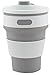 AVALEISURE Collapsible Coffee Mug – a Foldable 12oz Drinking Cup with Lid for Water, Coffee, Tea & Soft Drinks. Ideal for Camping, Travel, Picnic, Lunch, Commuters