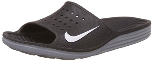 Nike mens solarsoft slide sandal black/white 9