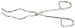 Ajax Scientific Stainless Steel Crucible Tong, 200mm Length