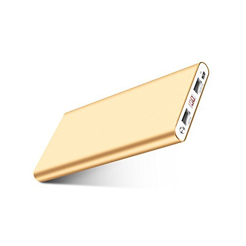 Fritesla 16000mah Power Bank Portable Charger for Smartphones-Gold