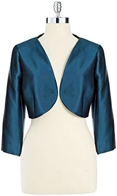 Teri Jon Women's Blue Cropped Bolero Jacket (4)
