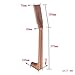 Flameer DIY Acoustic Guitar Neck Mahogany Neck + Rosewood 20 Frets Fingerboard for Luthiers Supplies