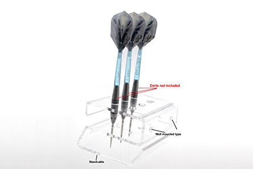 TenCloud 3 Sets/47 Packs Dart Accessories: 1 Acrylic Holder,1 Dart Sharpener, 9 Dart Flights with Flight Savers,9 Medium Shafts with O-Rings,9 Softip Points