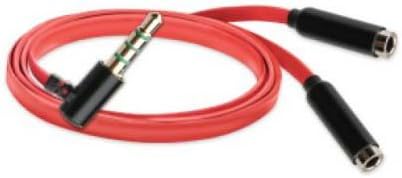 NoiseHush AS10 3.5mm Audio Splitter - Original OEM - Retail Packaging - Red