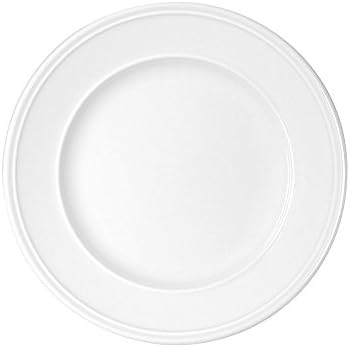 Bauscher 281816 Come4Table 6.4" White Steep Rim Flat Plate - 36 / CS