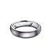 AW Tungsten Rings Brushed Wedding Band - Unisex Comfort Fit Engagement Anniversary Ring 4mm, Size 5-15